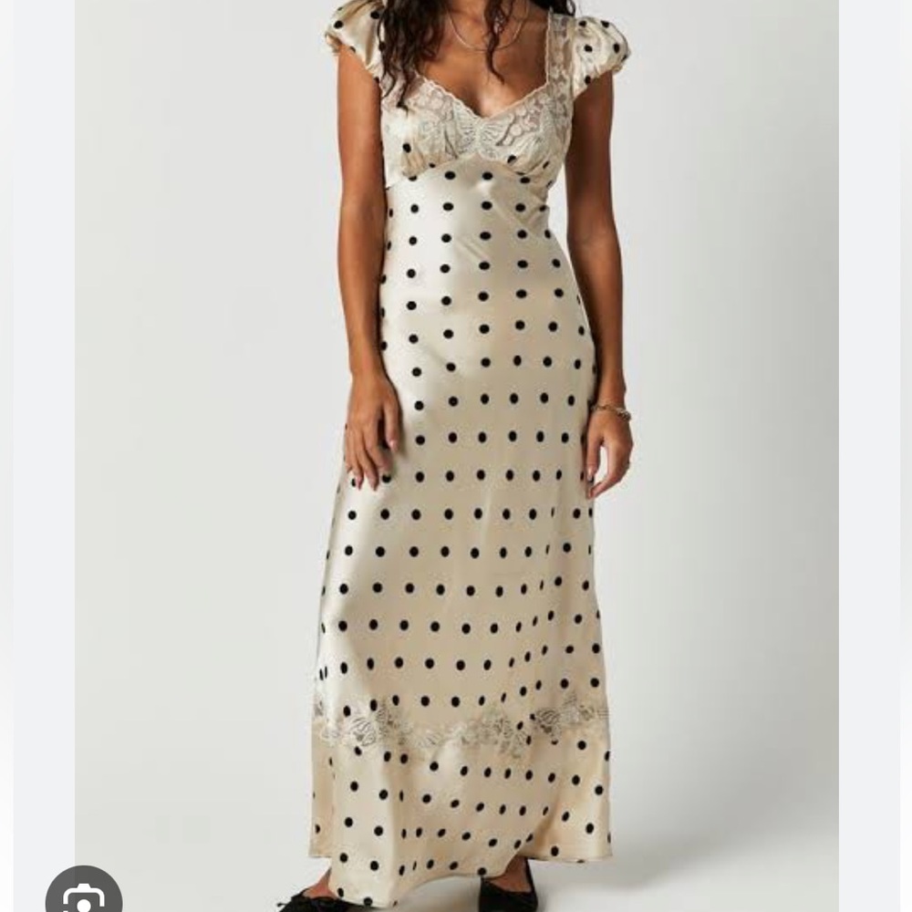 Free People Maxi Polka Dot Dress